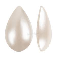 Swarovski 2308 4MM 6,0X 3,5 Crystal White Pearl