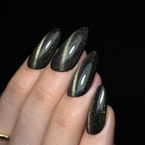 Top Coat No Wipe Flash Cat Eye Gold 10g