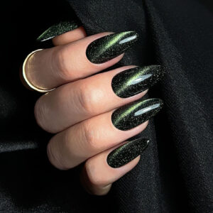 Top Coat No Wipe Flash Cat Eye Green 10g