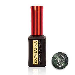 Top Coat No Wipe Flash Cat Eye Green