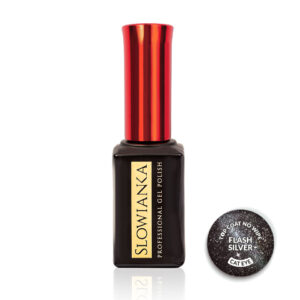 Top Coat No Wipe Flash Cat Eye Silver 10g - Bilde 2